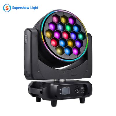 Big bee eyes 19x40W rgbw 4in1 led moving head light zoom wash